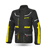 Bela Transformer Men Textile Touring Motorcycle Jacket Black Yellow