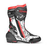 BELA AIR RIDER GP-1 RACING MOTORBIKE LEATHER BOOTS BLACK RED