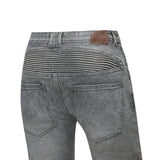 BELA BOSTON MEN MOTORCYCLE DENIM JEANS 30L RANDOM BLACK