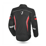 BELA Bradley Textile Motorbike Jacket Black Red