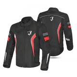 BELA Bradley Textile Motorbike Jacket Black Red