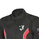 BELA Bradley Textile Motorbike Jacket Black Red