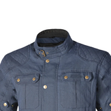 BELA Clutch Wax Urban Motorcycle Jacket Navy Blue