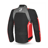 BELA Cordaniel Textile Motorcycle 4 Seasons Jacket Black Dark Gray Red