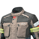 Bela Crossroad Extreme Motorcycle Water Resistant Jacket Brown Navy