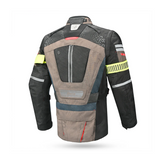 Bela Crossroad Extreme Motorcycle Water Resistant Jacket Brown Navy