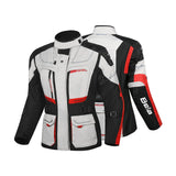 BELA TRANSFORMER LADY 3IN1 MOTORCYCLE TOURING JACKET ICE RED BLACK