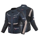 BELA TRANSFORMER MEN TEXTILE TOURING MOTORCYCLE JACKET NAVY SAND