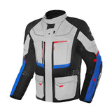BELA TRANSFORMER MOTORCYCLE TOURING WATER-RESISTANT JACKET ICE BLACK BLUE