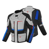 BELA TRANSFORMER MOTORCYCLE TOURING WATER-RESISTANT JACKET ICE BLACK BLUE