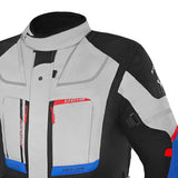 BELA TRANSFORMER MOTORCYCLE TOURING WATER-RESISTANT JACKET ICE BLACK BLUE