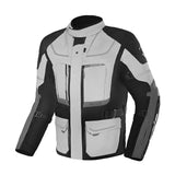 BELA TRANSFORMER 3IN1 MEN MOTORCYCLE TEXTILE JACKET ICE GREY BLACK