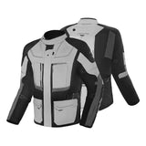 BELA TRANSFORMER 3IN1 MEN MOTORCYCLE TEXTILE JACKET ICE GREY BLACK
