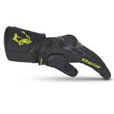 BELA Frost Shield Motorcycle Gloves Black yellow Fluro