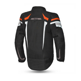 Bela Highland Man Textile Motorcycle Jacket Black Orange
