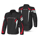 Bela Highland Man Textile Motorcycle Jacket Black Red
