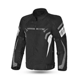 BELA HIGHLAND MEN MOTORCYCLE JACKET BLACK ICE GREY