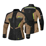 BELA Hurricane Lady 3in1 Motorcycle textile Jacket Black Sand yellow Fluro