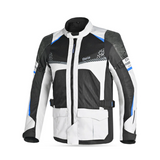 BELA Onsaker Motorcycle Textile Jacket White Black Blue