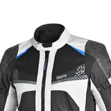 BELA Onsaker Motorcycle Textile Jacket White Black Blue