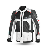 BELA Onsaker Men's Motorcycle Textile Jacket White Black Red