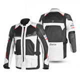 BELA Onsaker Men's Motorcycle Textile Jacket White Black Red