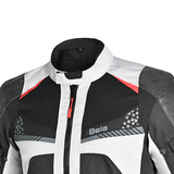 BELA Onsaker Men's Motorcycle Textile Jacket White Black Red