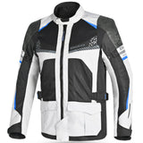 BELA Onsaker Motorcycle Textile Jacket - White Black Blue