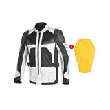 BELA Onsaker Motorcycle Textile Jacket White Black Blue