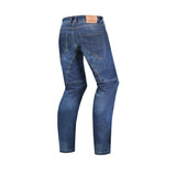 BELA ROCKER MEN MOTORCYCLE DENIM JEANS 32L BLUE SPRAY
