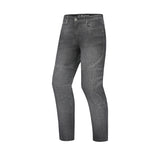 BELA ROCKER MEN MOTORCYCLE DENIM JEANS 34L GREY SPRAY