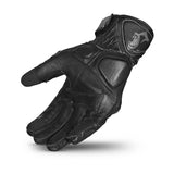 Bela Rocket Short Leather Glove Black/Grey
