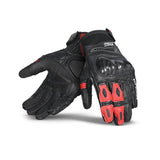 BELA Rocket Short Racing Gloves Black Red