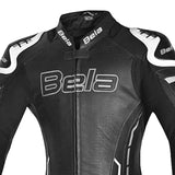Bela Rocket 2-PC Mix Kangaroo Motorcycle Lady Suits Black/White
