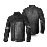 BELA Royal Rider Leather Motorcycle Riding Jacket Black