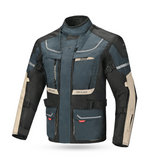Bela Transformer Men Textile Touring Motorcycle Jacket Navy Sand