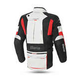 Bela Transformer Motorcycle Touring Jacket Ice Black Red