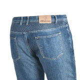 BELA URBAN LADY MOTORCYCLE DENIM JEANS BLUE SPRAY