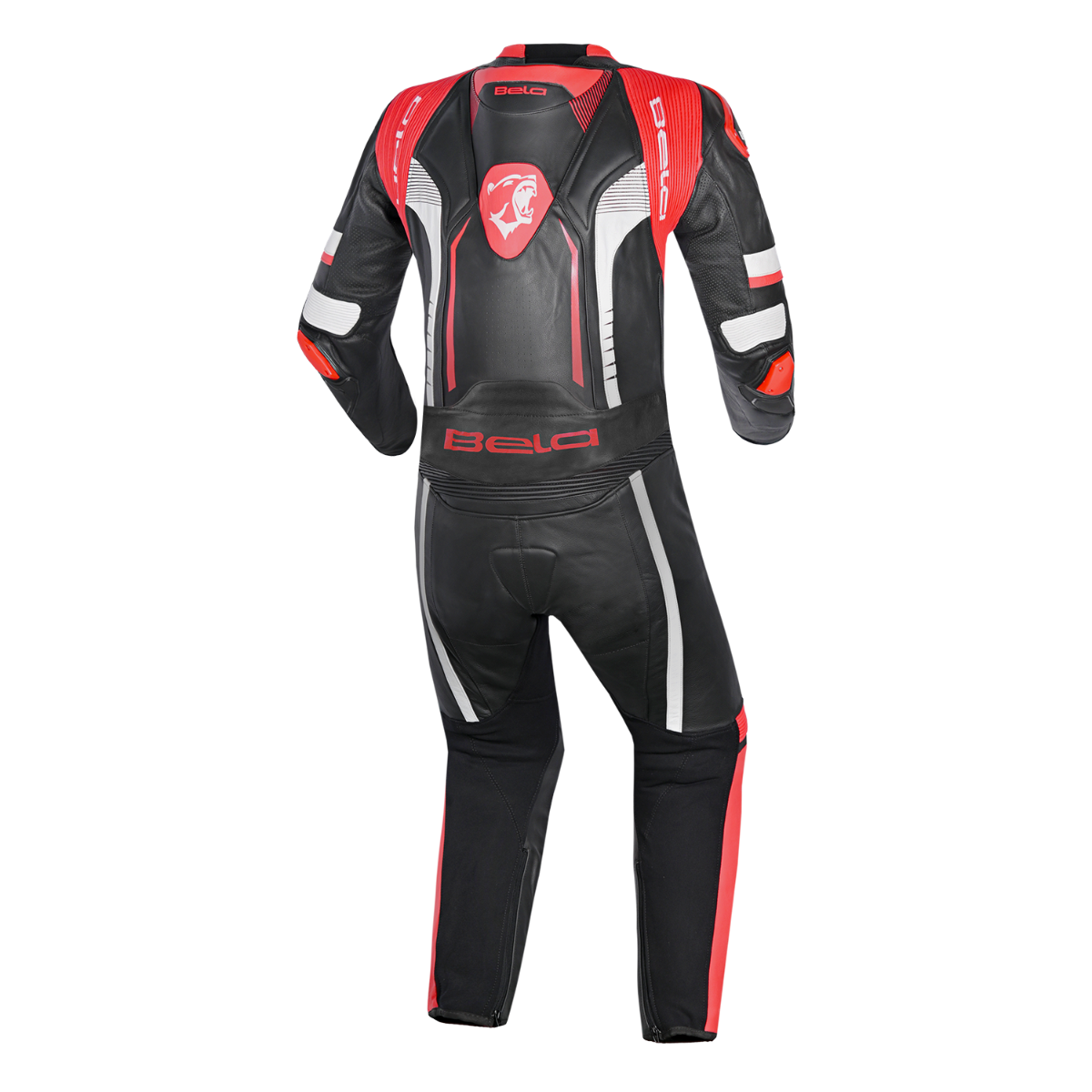 BELA X Race 2PC Mono De Moto Negro Blanco Rojo