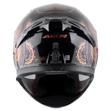 AXOR APEX TRANCE FULL FACE MOTORCYCLE HELMET BLACK GOLD