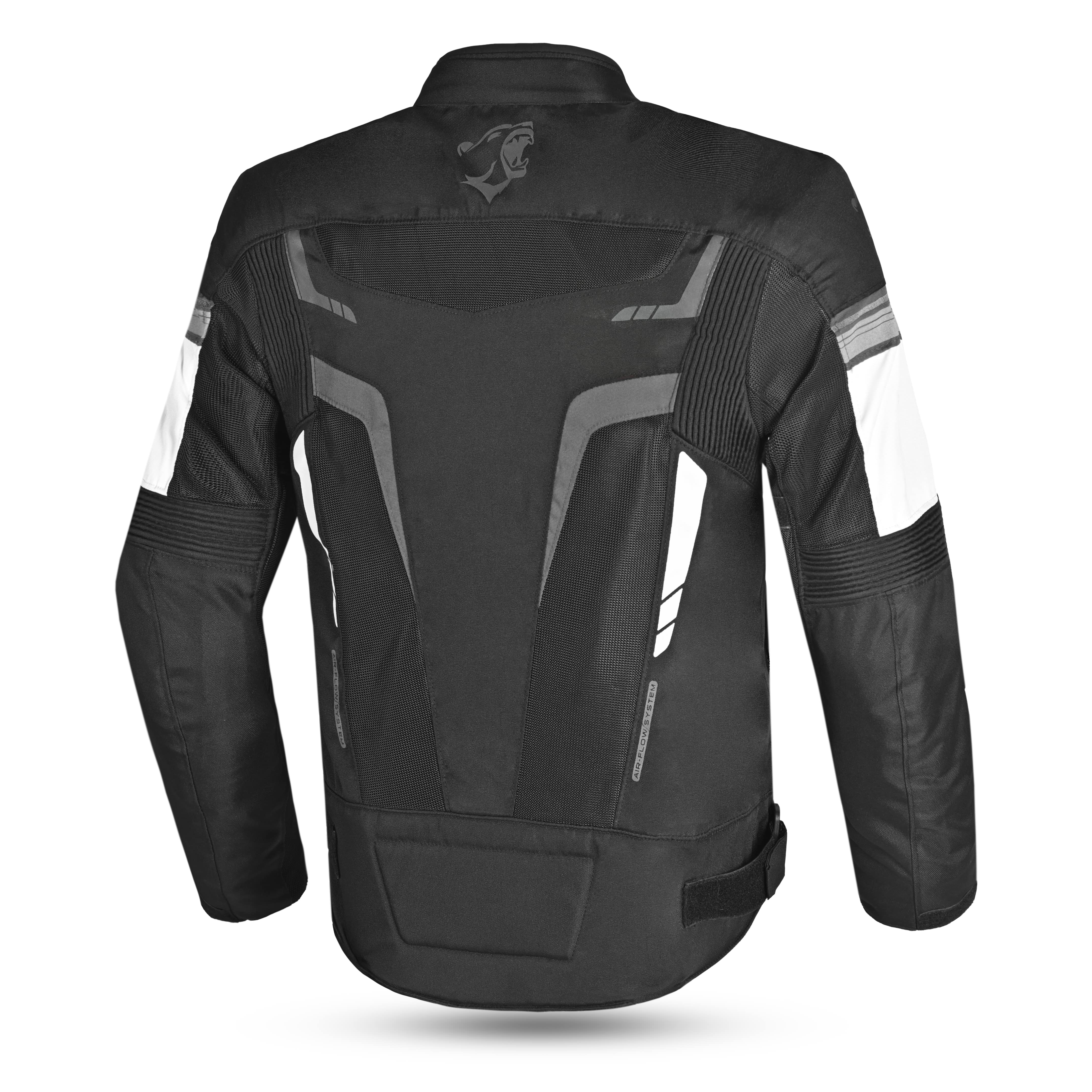 BELA Sprinter Textile Motorbike Jacket Black/White/Grey