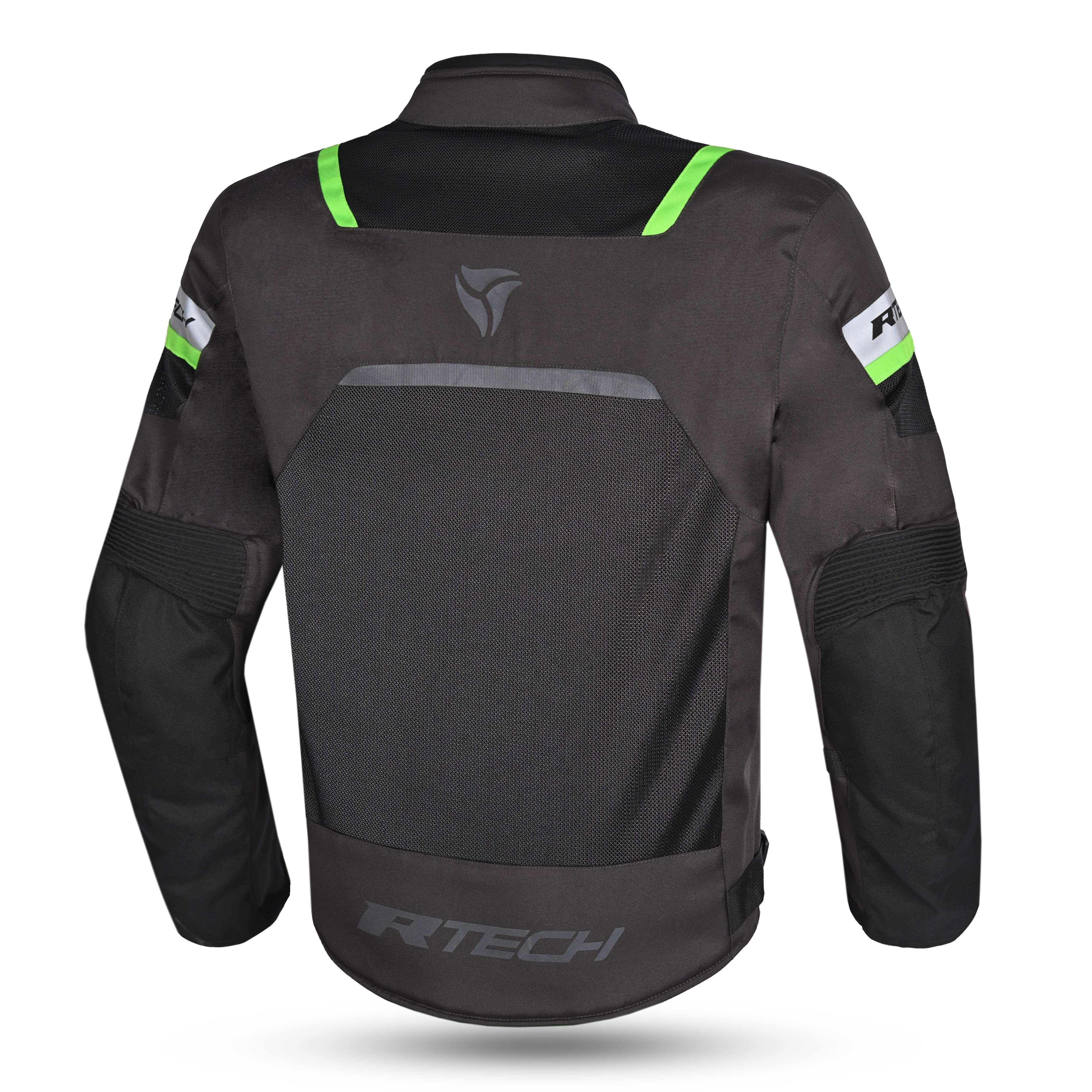 R-TECH SPIRAL MESH MUD MOTORCYCLE JACKETS BLACK GREEN