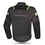 R-TECH SPIRAL MESH MUD MOTORCYCLE JACKETS BLACK GREEN