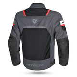 R Tech Spiral Mesh Motorcycle Jacket Anthracite Grey Black Red