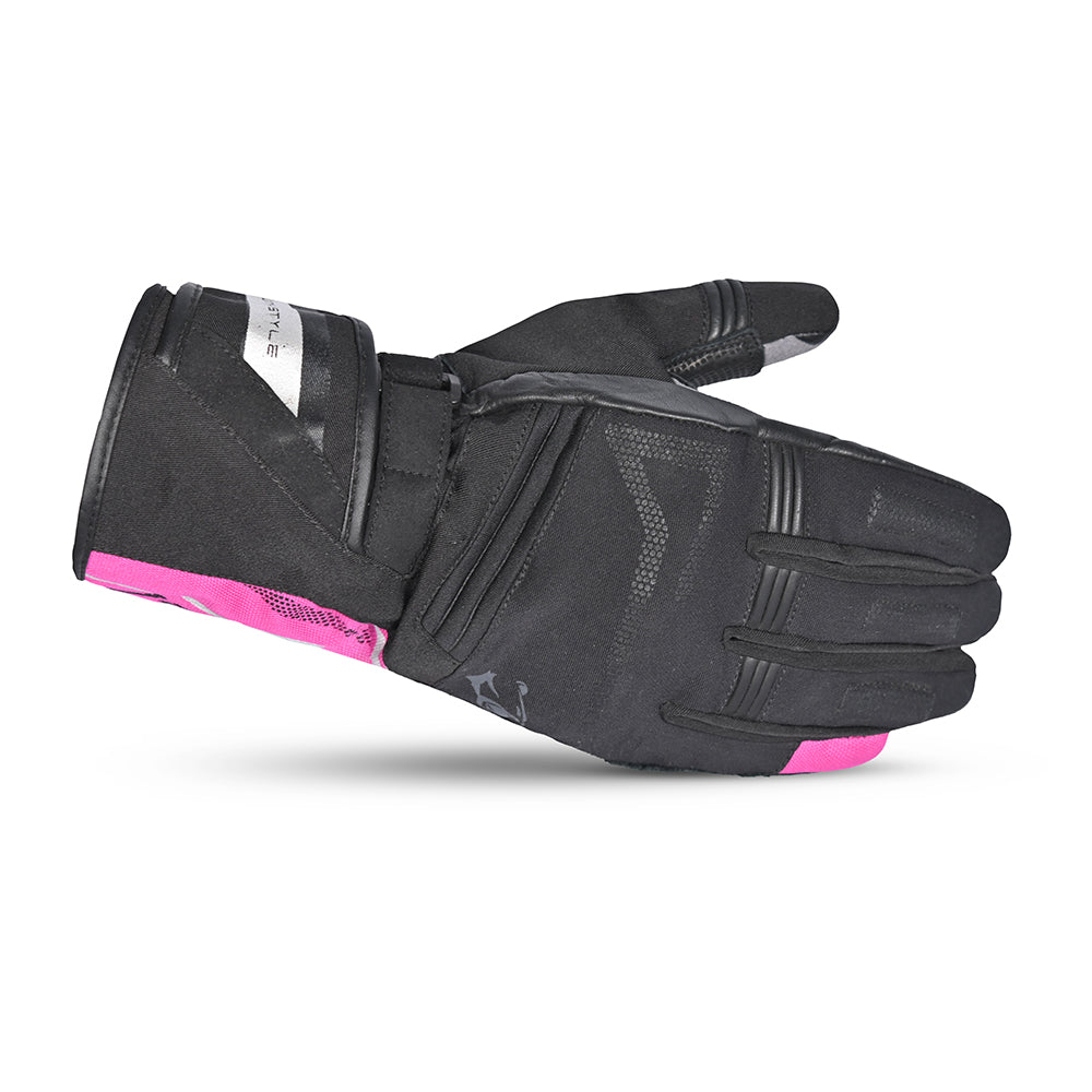 BELA Iglo Lady Winter Motorcycle Gloves Women Black Pink
