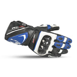 BELA Rocket Long Motorcycle Racing Gloves White Blue Black