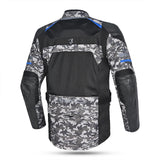 BELA Onsaker Motorcycle Textile Jacket Camo Blue Black