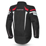 Bela Highland Man Textile Motorcycle Jacket Black/White/Red