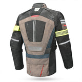 Bela Crossroad Extreme Motorcycle Water Resistant Jacket Brown Navy
