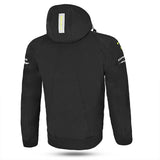 BELA Breeze Softshell Motorbike Riding Hoodie Black Yellow images
